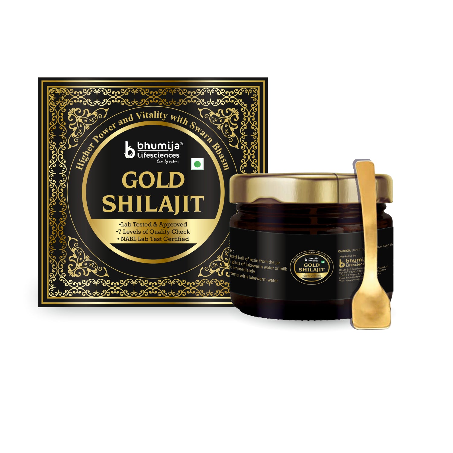 Bhumija Lifesciences Shilajit Gold Resin - 20g