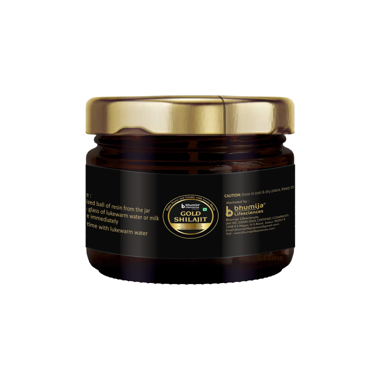 Bhumija Lifesciences Shilajit Gold Resin - 20g