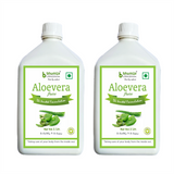 Bhumija Lifesciences Aloe Vera Juice (with Pulp) Natural Juice Skin and Hair 1 Ltr.