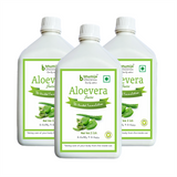 Bhumija Lifesciences Aloe Vera Juice (with Pulp) Natural Juice Skin and Hair 1 Ltr.