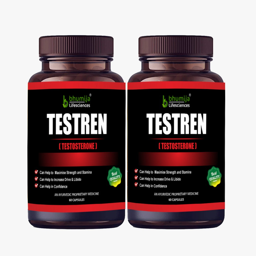 Bhumija Lifesciences Testosterone Booster Supplement for Men 60 Capsules - For Muscle Mass, Testo Boost
