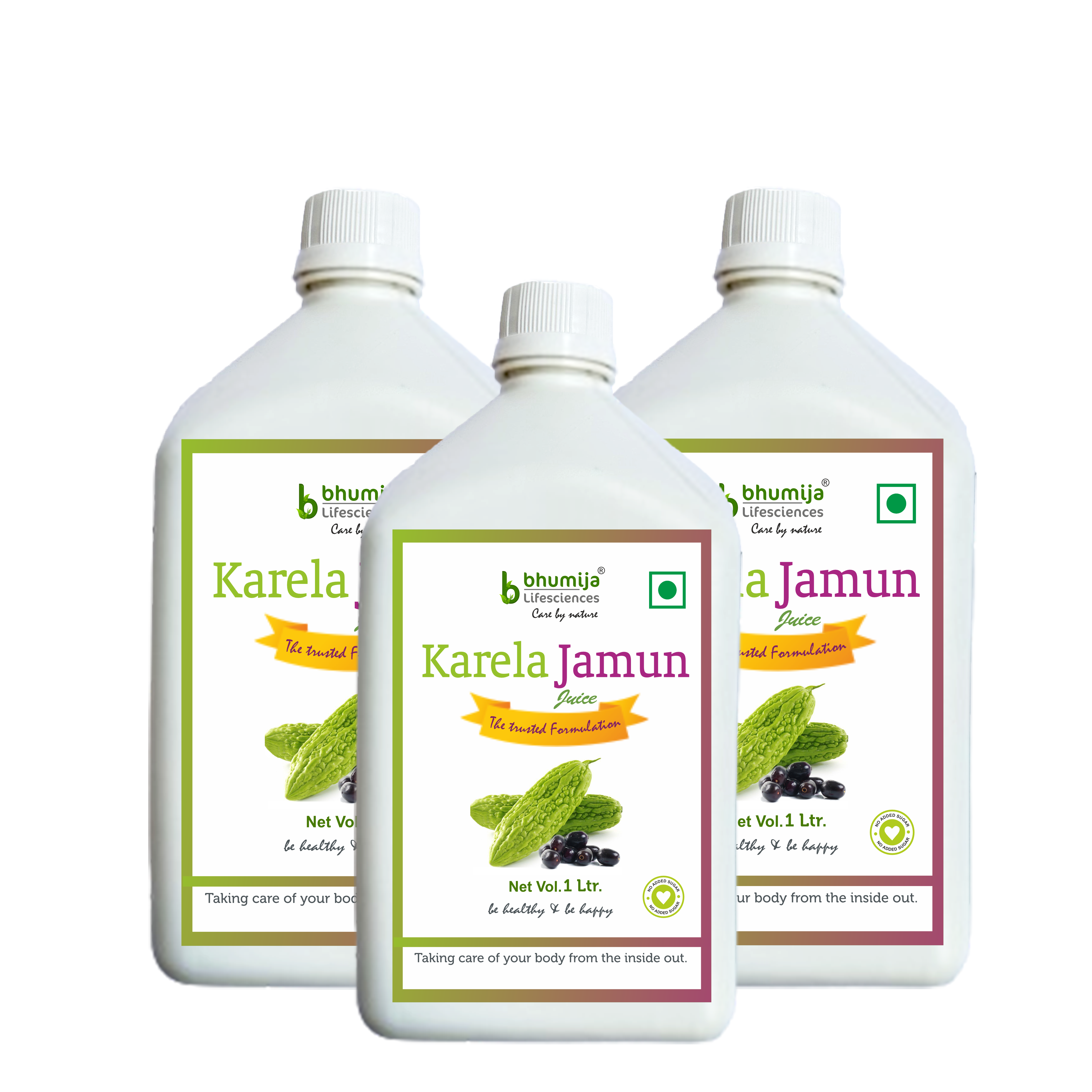 Bhumija Lifesciences Karela Jamun Juice Natural Juice No added Sugar 1 Ltr