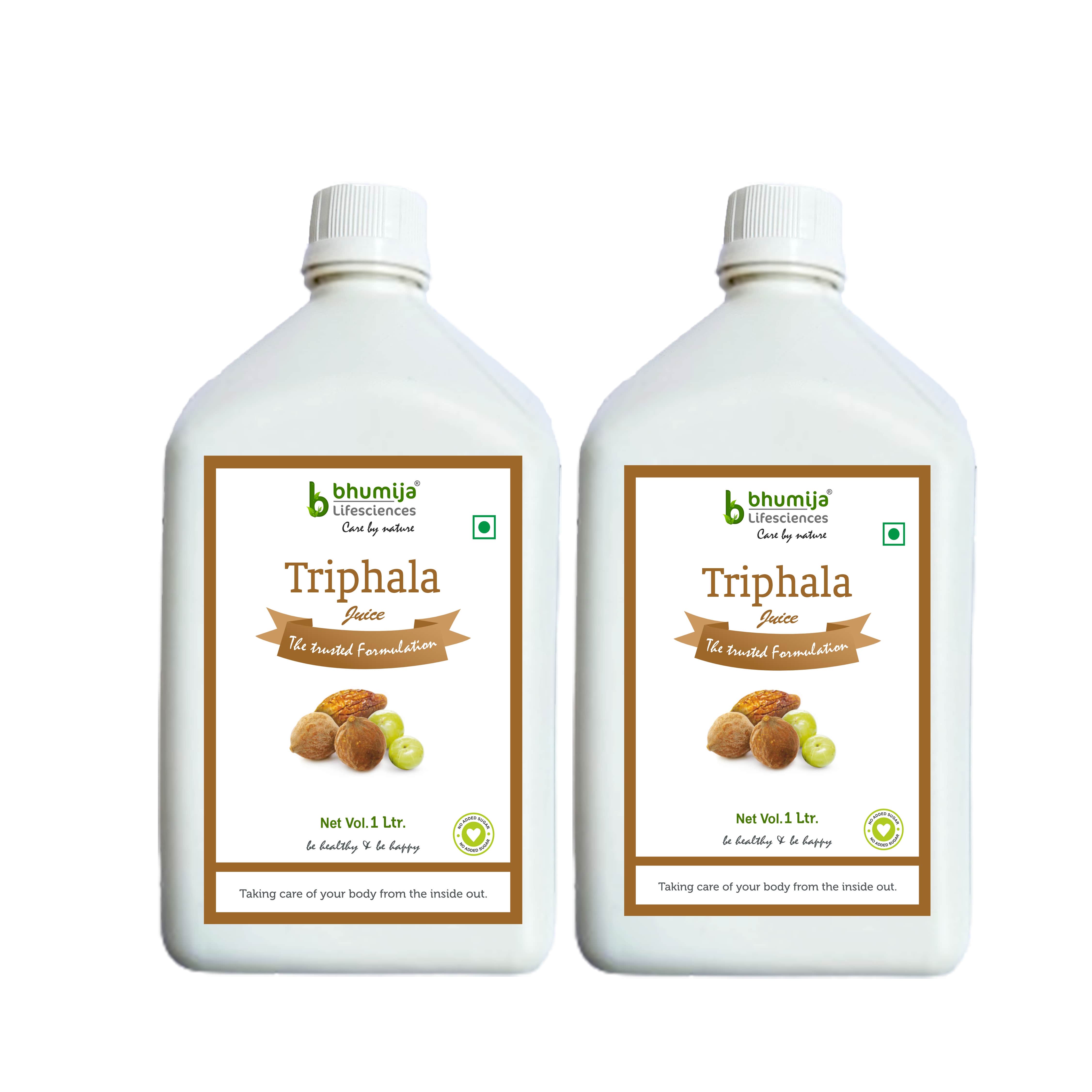 Bhumija Lifesciences Triphala Juice 1 Ltr With No added Sugar For Digestive Care