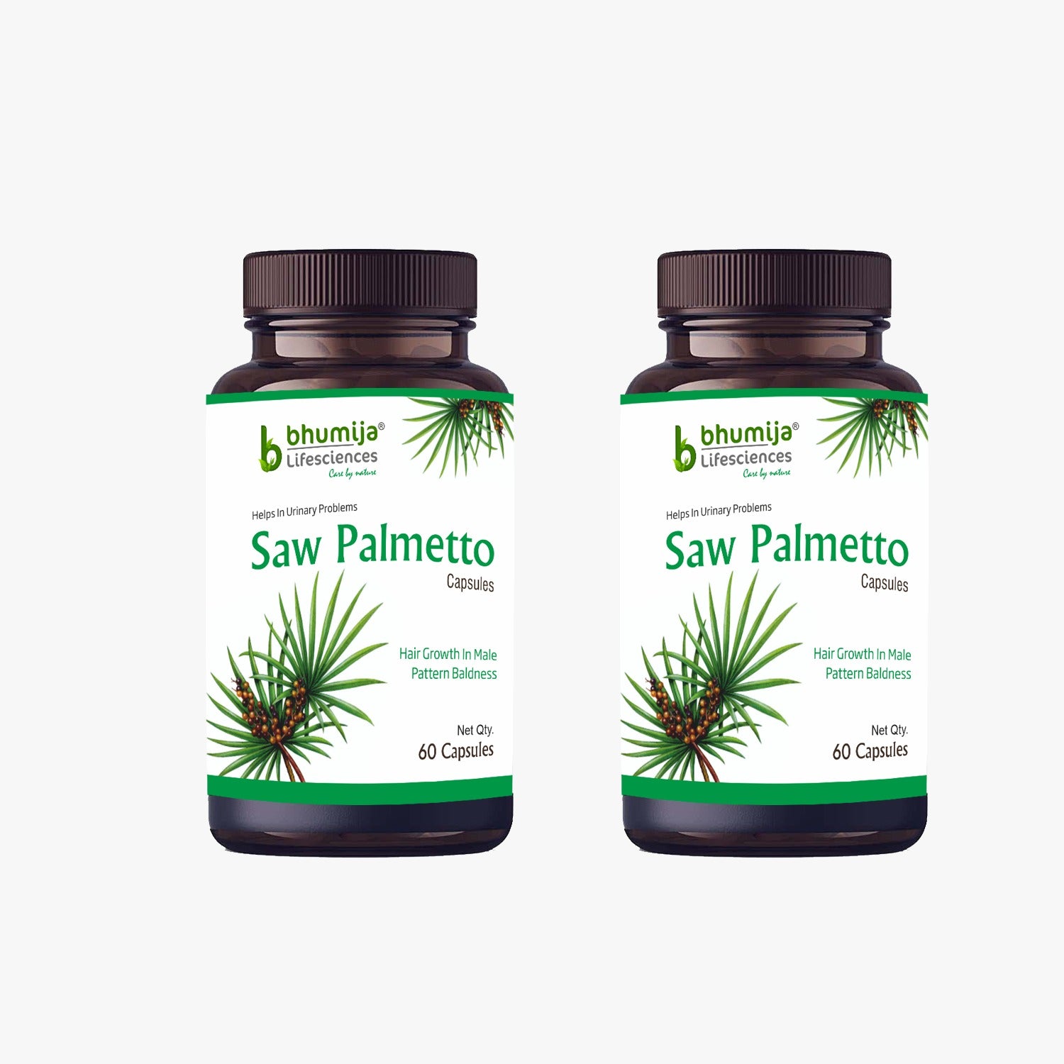 Bhumija Lifesciences Saw Palmetto with Nettle Root 60 Capsules