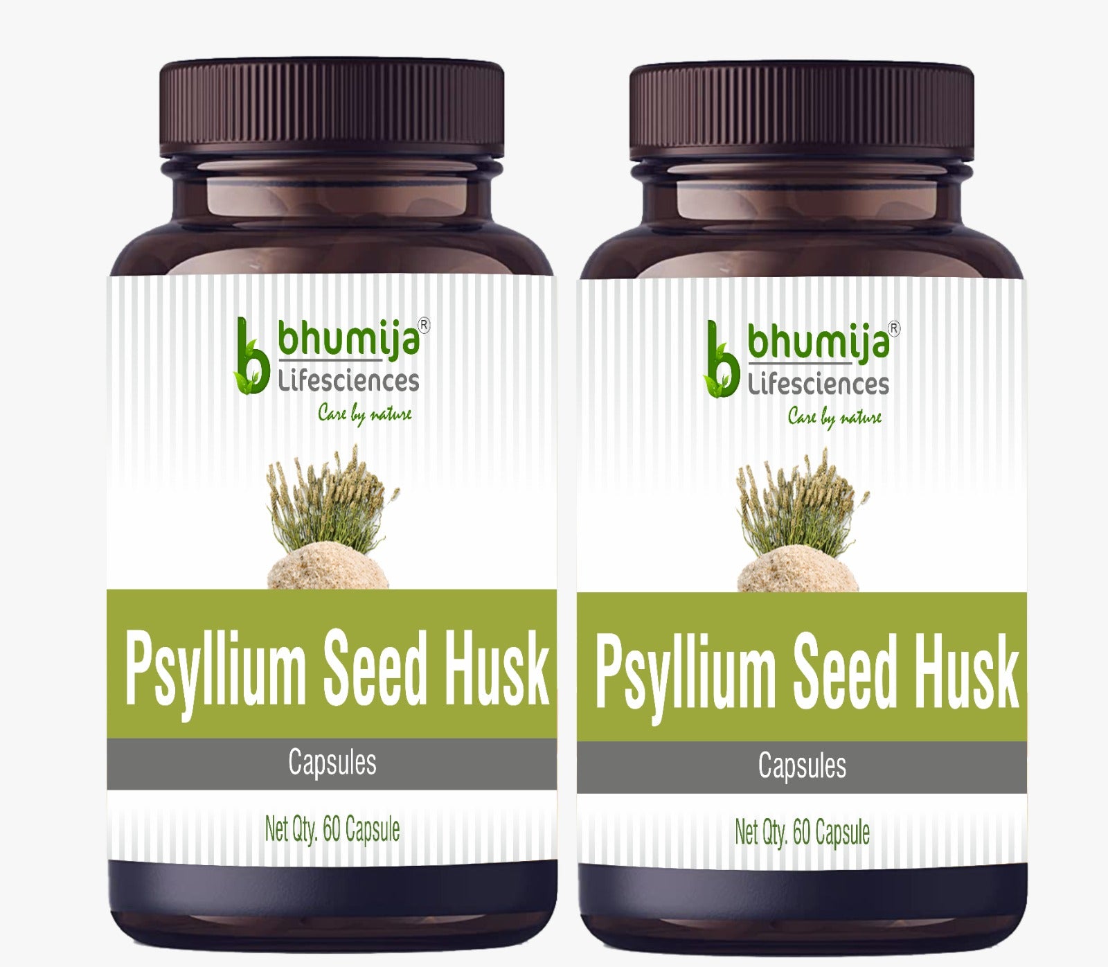Bhumija Lifesciences Psyllium Husk (Isabgol) 60 Capsules