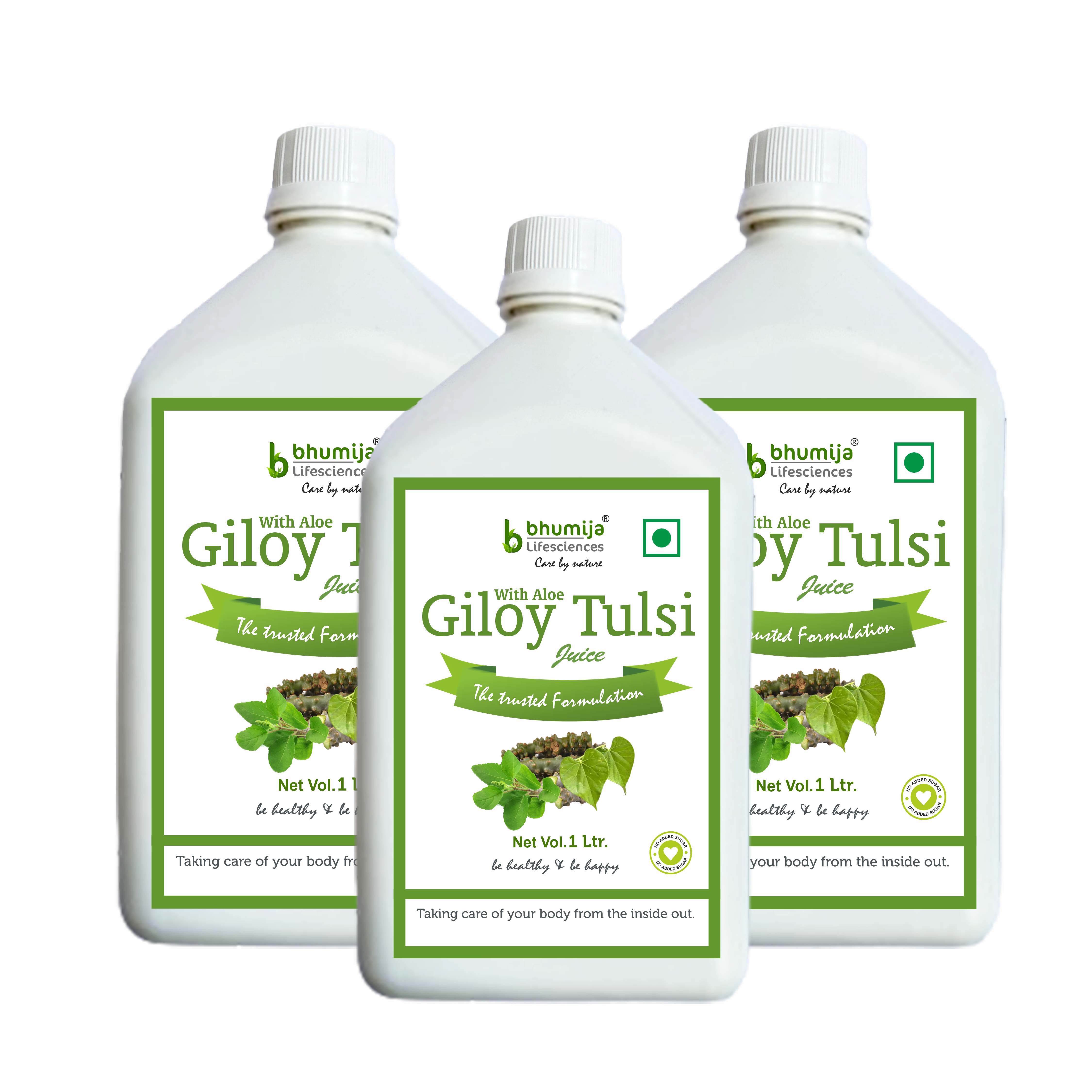 Bhumija Lifesciences Giloy Tulsi Juice Immunity Booster Natural Juice (No added Sugar) 1 Ltr
