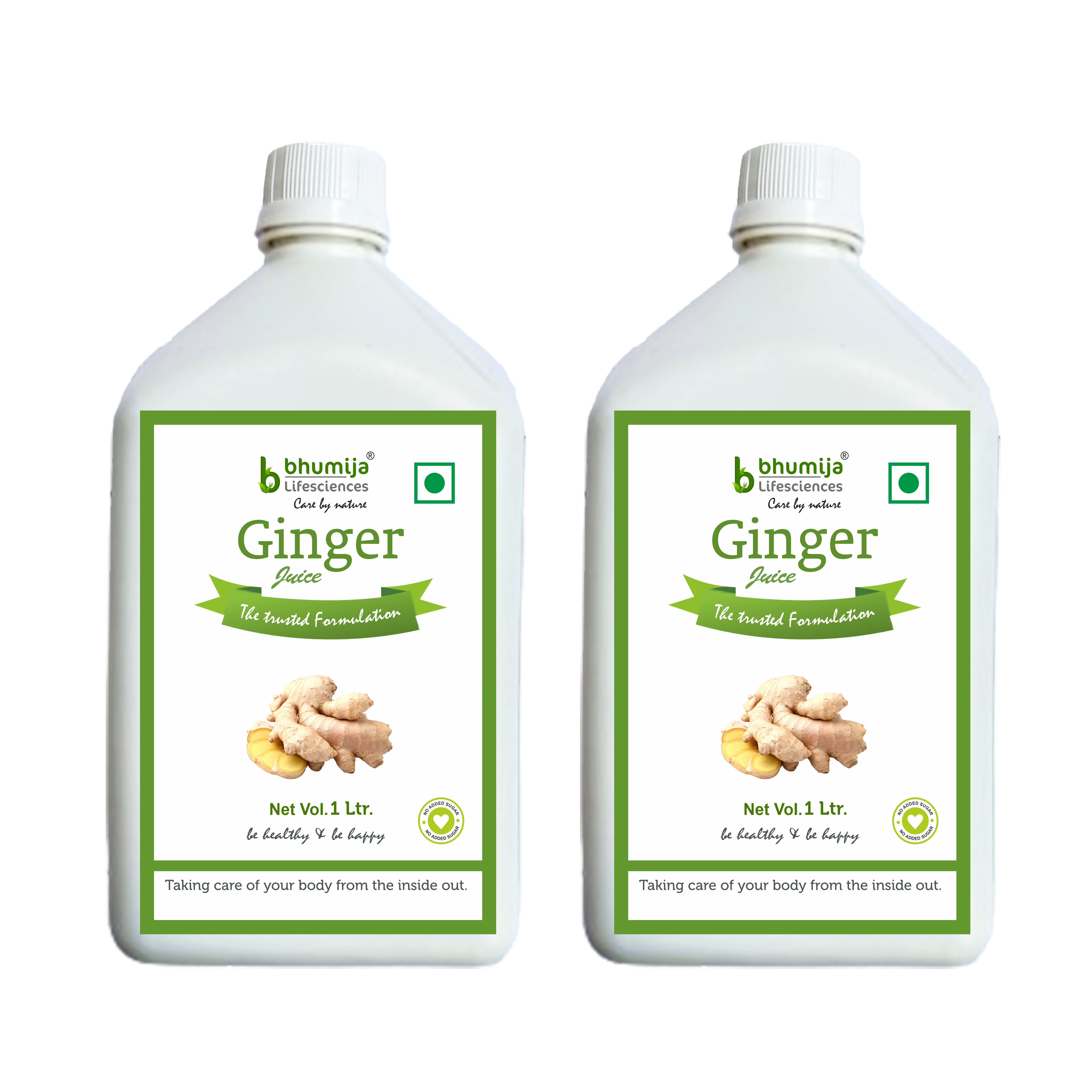 Bhumija Lifesciences Ginger Juice (No added Sugar) 1 Ltr