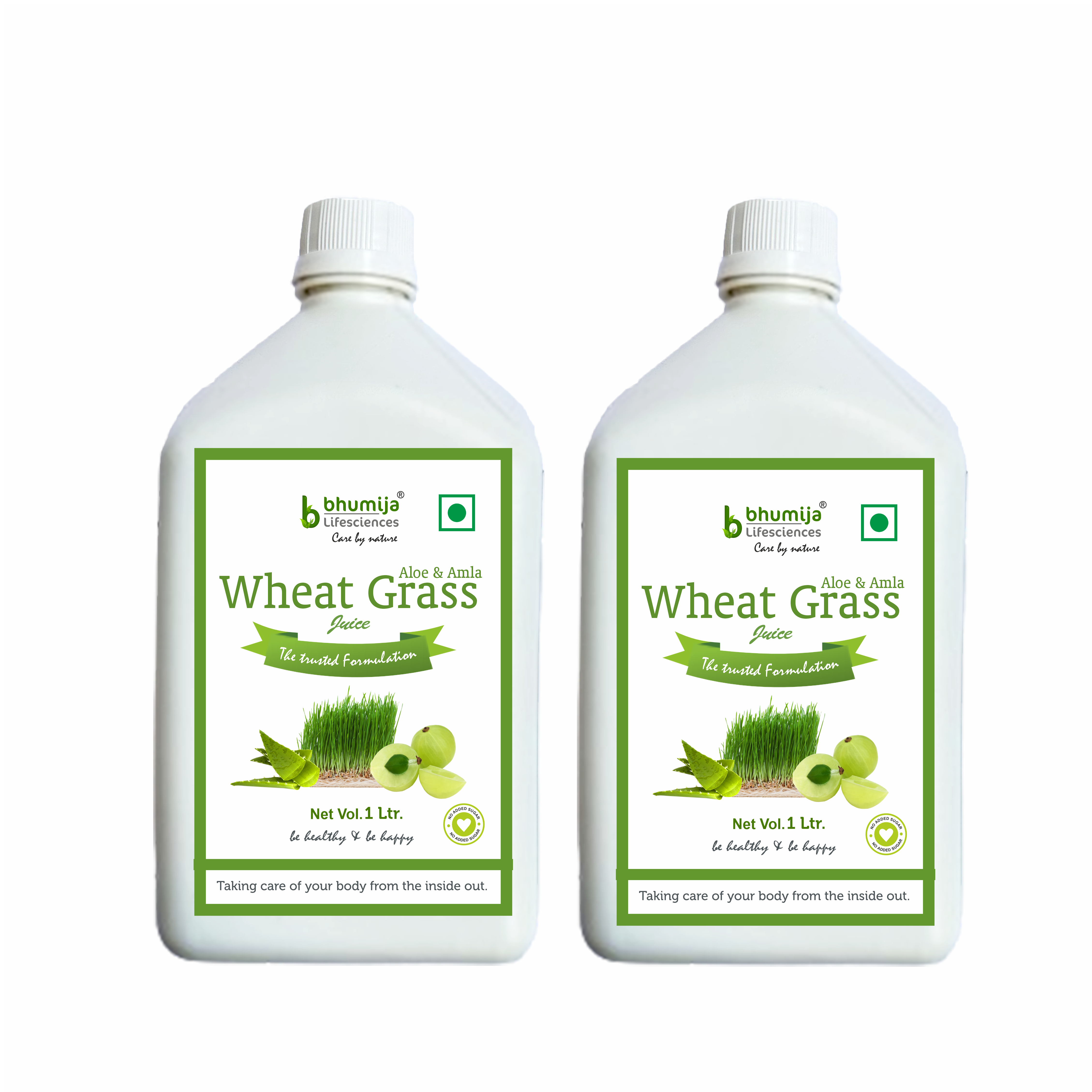 Bhumija Lifesciences Wheatgrass With Aloevera & Amla Juice 1000 Ml