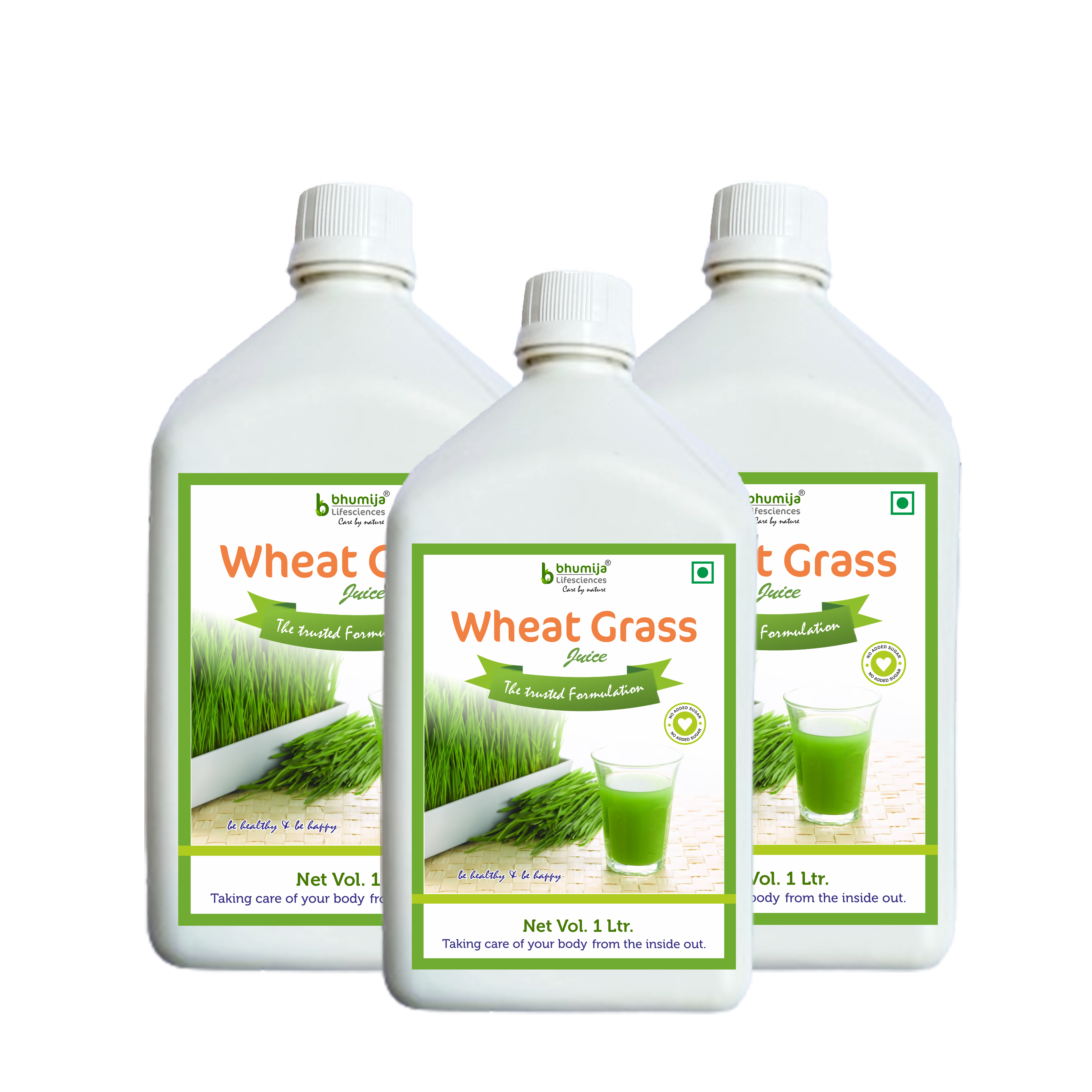 Bhumija Lifesciences Wheatgrass Juice With No added Sugar 1 Ltr