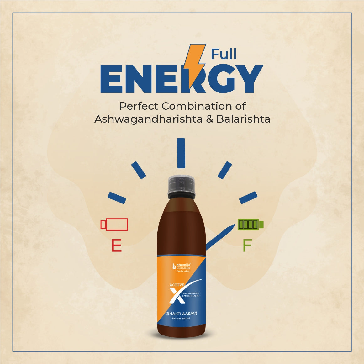 Complete Performance Combo: Bhumija's Active X (Shakti Aasav) With Korean ginseng 60 Capsules