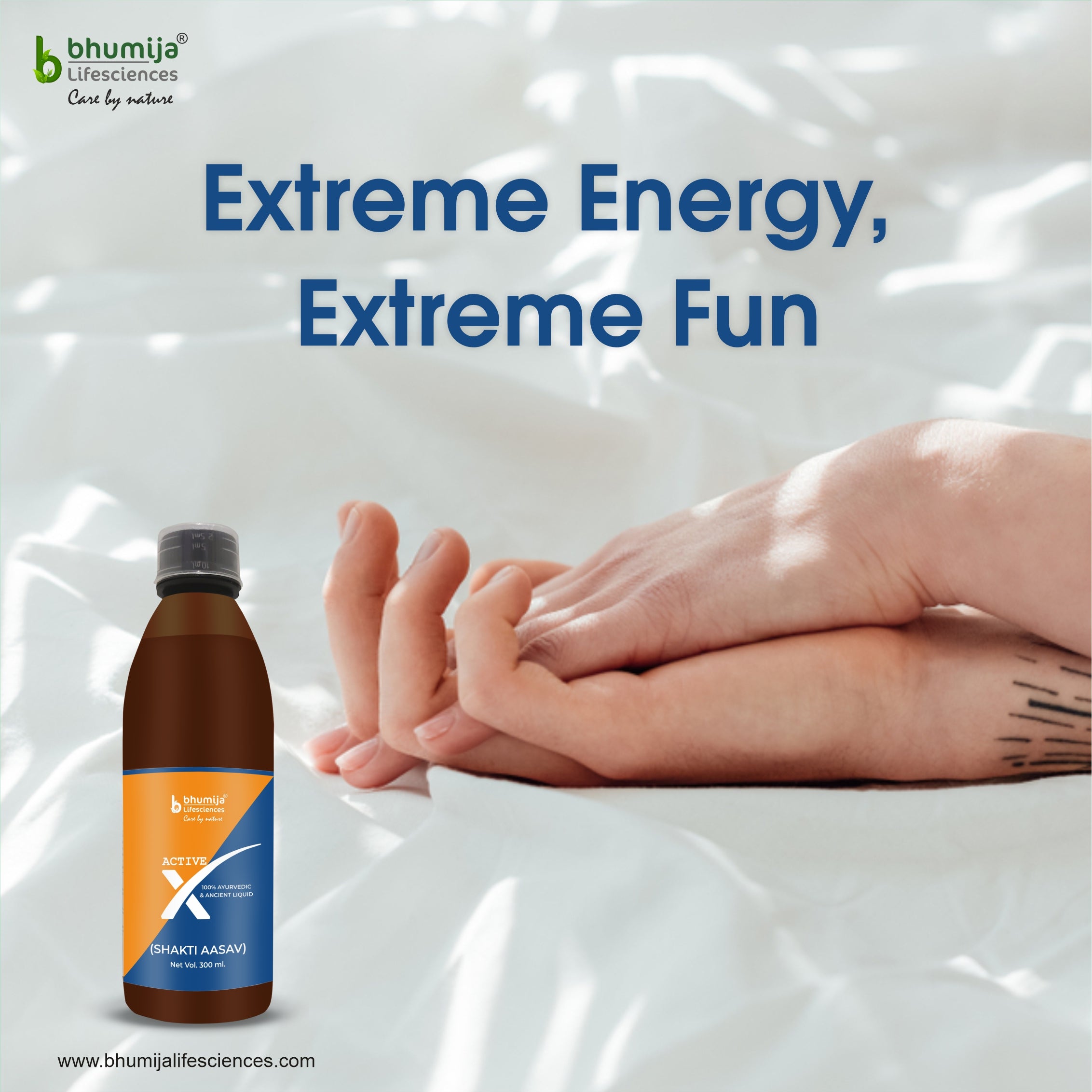 Complete Performance Combo: Bhumija's Active X (Shakti Aasav) With Korean ginseng 60 Capsules