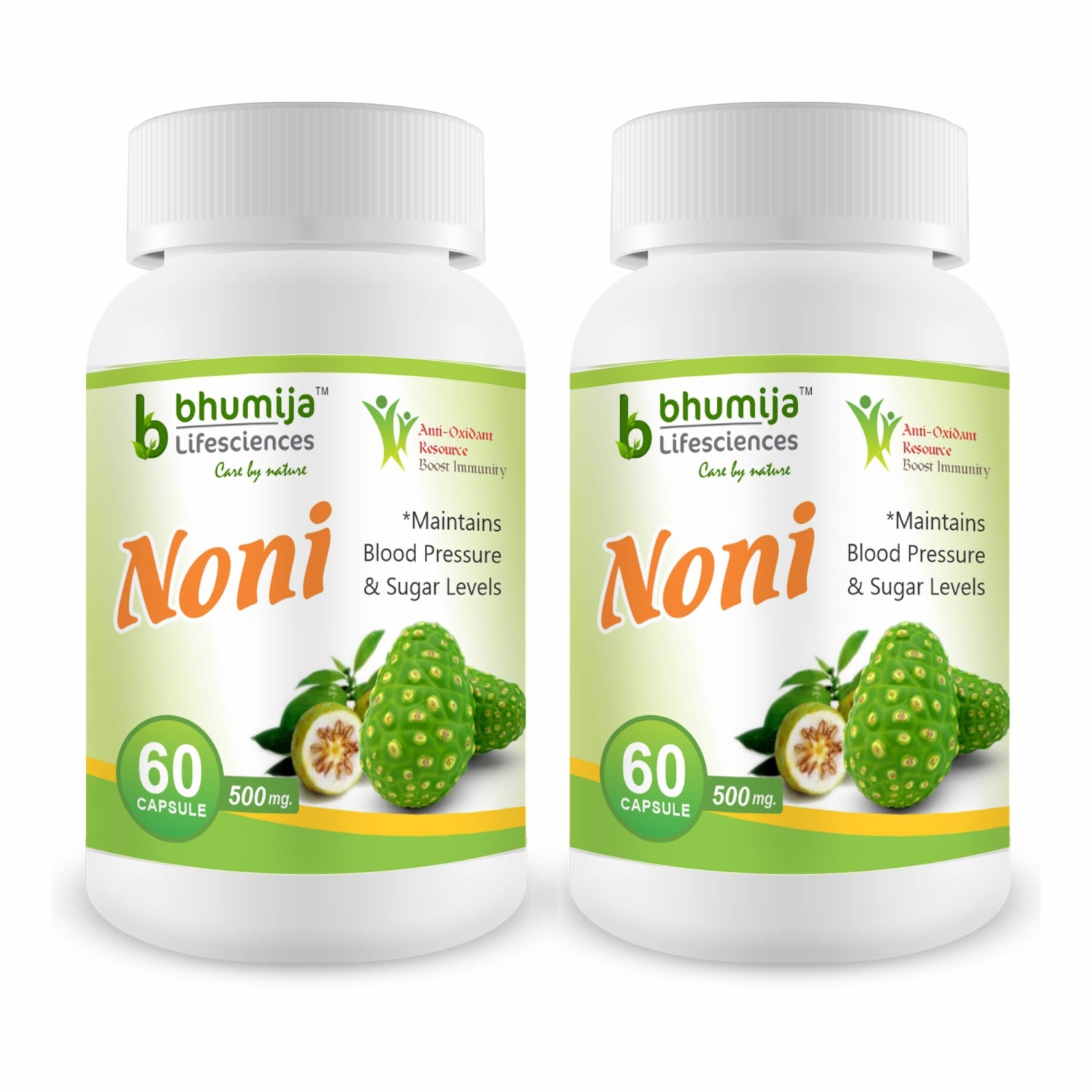 Bhumija Lifesciences Noni 60 Capsules - 500 Mg
