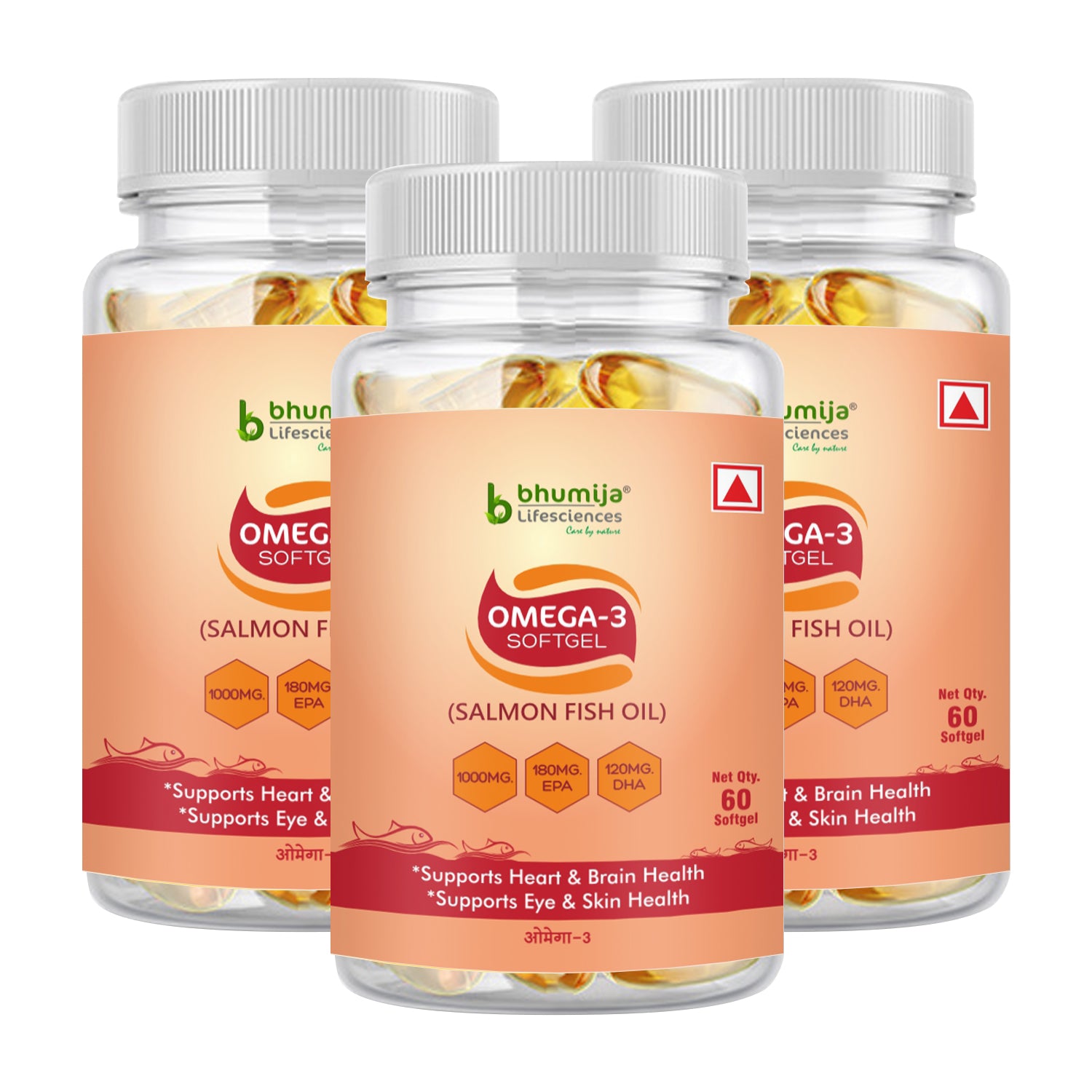 Bhumija Lifesciences Omega-3 with Salmon Fish Oil 1000mg Softgel