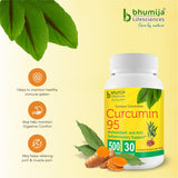 Bhumija Lifesciences Curcumin with Piper Nigram (Curcuma Longa)- 30 Capsules