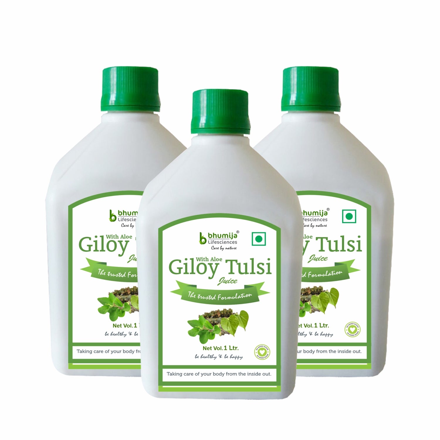 Bhumija Lifesciences Giloy Tulsi Juice Immunity Booster Natural Juice (No added Sugar) 1 Ltr