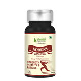 Bhumija Lifesciences Korean Ginseng 400mg/Serve - 60 Veg Capsules for Vitality and Performance