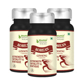 Bhumija Lifesciences Korean Ginseng 400mg/Serve - 60 Veg Capsules for Vitality and Performance