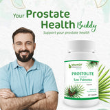 Bhumija Lifesciences Saw Palmetto with Nettle Root (Prostolite) 60 Capsules-For Prostate Health