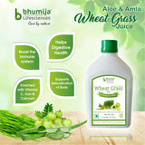 Bhumija Lifesciences Wheatgrass With Aloevera & Amla Juice 1000 Ml