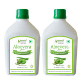 Bhumija Lifesciences Aloe Vera Juice (with Pulp) Natural Juice Skin and Hair 1 Ltr.