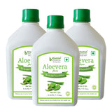 Bhumija Lifesciences Aloe Vera Juice (with Pulp) Natural Juice Skin and Hair 1 Ltr.