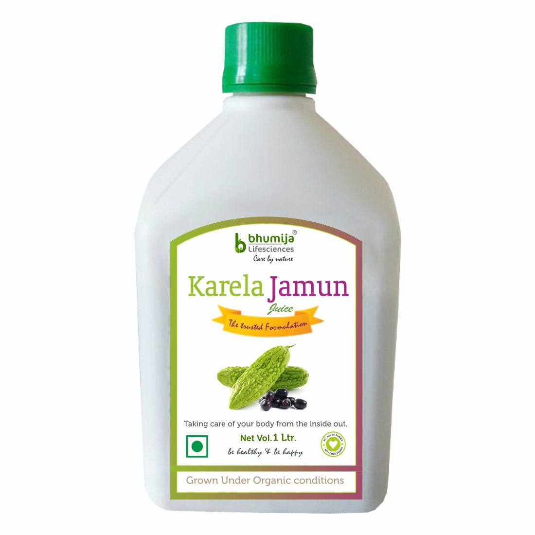 Bhumija Lifesciences Karela Jamun Juice Natural Juice No added Sugar 1 Ltr