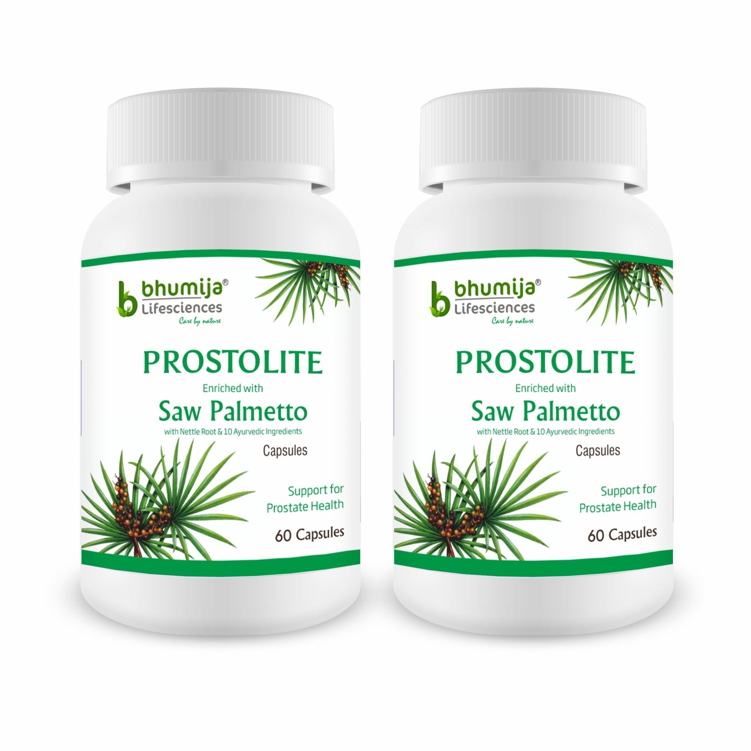 Bhumija Lifesciences Saw Palmetto with Nettle Root (Prostolite) 60 Capsules For Prostate Health