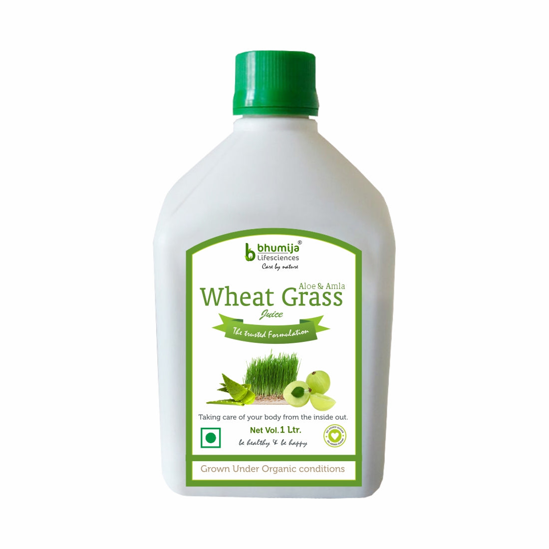 Bhumija Lifesciences Wheatgrass With Aloevera & Amla Juice 1000 Ml